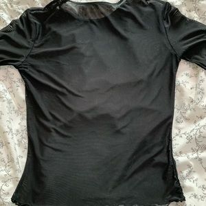 Black sheer top